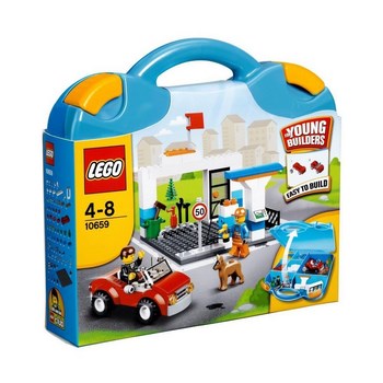 Голубой чемоданчик с кубиками LEGO®