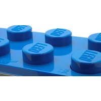 Годинник настільний у вигляді кубика "Лего" синій
