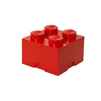 Бокс 4 у вигляді кубику, червоний, об'ємом - 11.2л