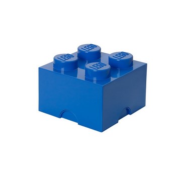 Бокс 4 у вигляді кубику, синій, об'ємом - 11.2л