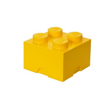 Бокс 4 у вигляді кубику, жовтий, об'ємом - 11.2л