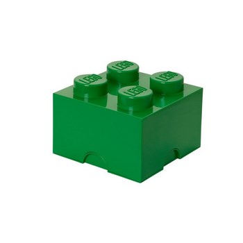 Бокс 4 у вигляді кубику, темно-зелений, об'ємом - 11.2л