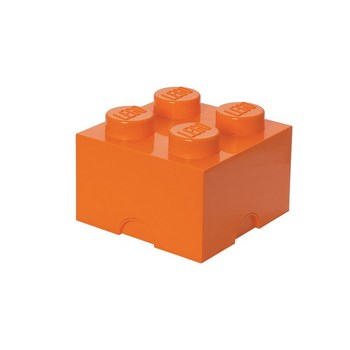 Бокс 4 у вигляді кубику, яскраво-помаранчевий, об'ємом - 11.2л