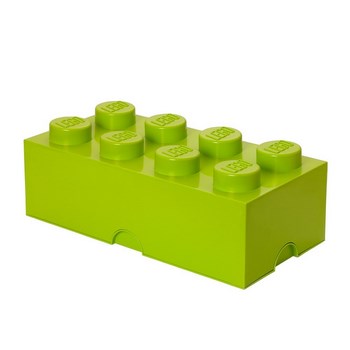 Бокс 8 у вигляді кубику, жовто-зелений, об'ємом - 22.5л