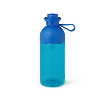 Пляшка для води яскраво-синя, напівпрозора, об'ємом - 0.5л